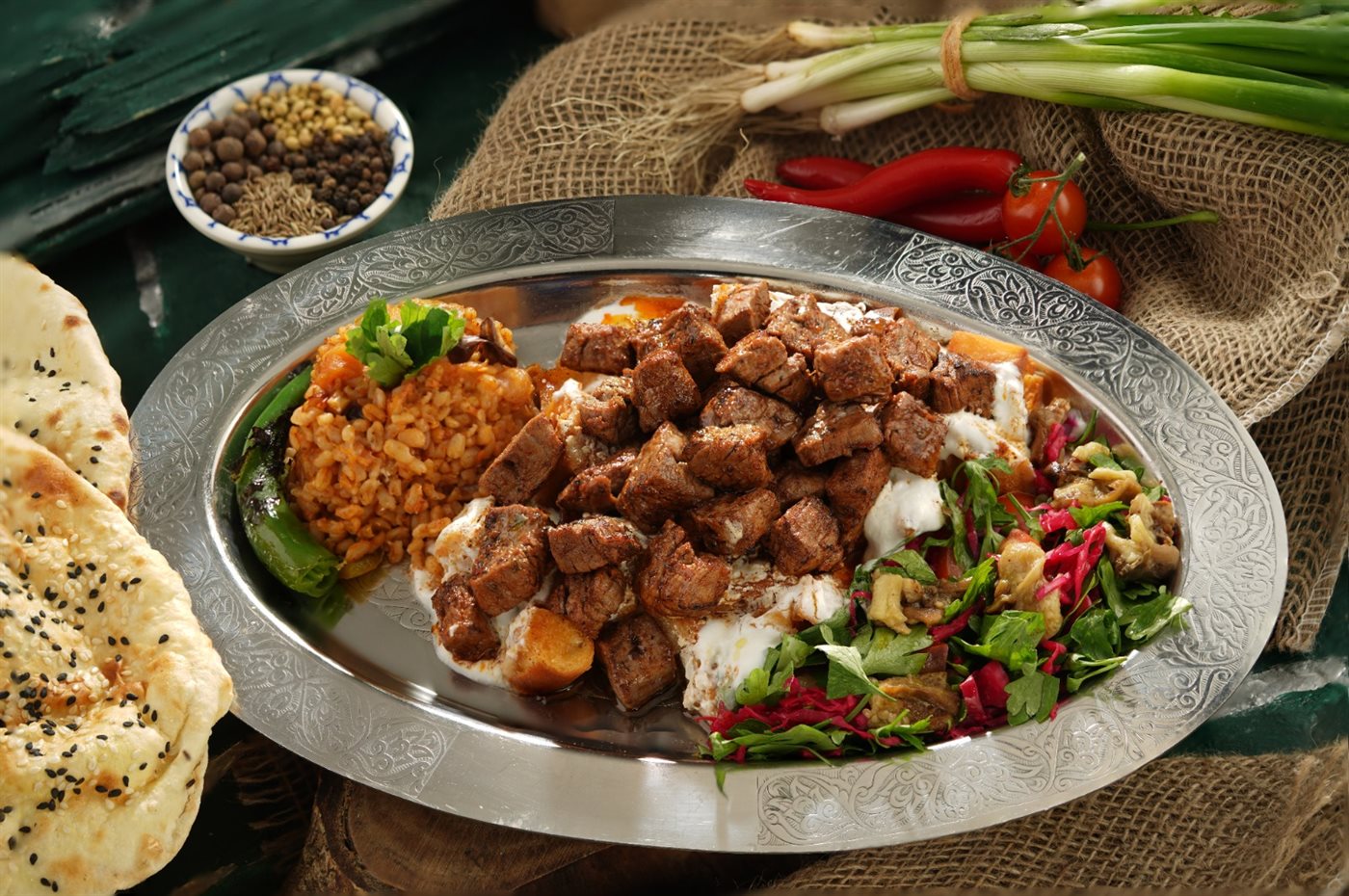 قطع لحم مغطاة بالروب