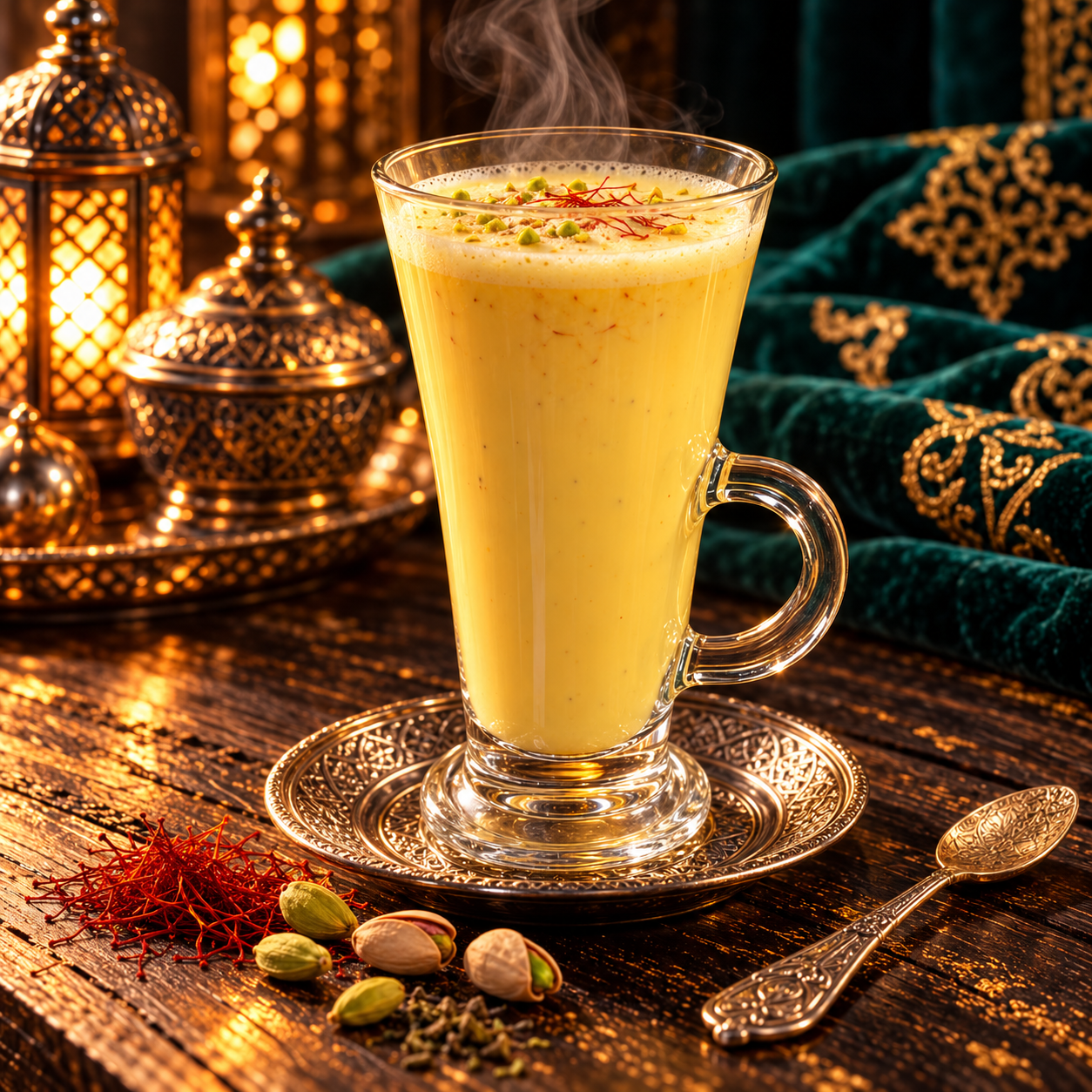 حليب بالزعفران